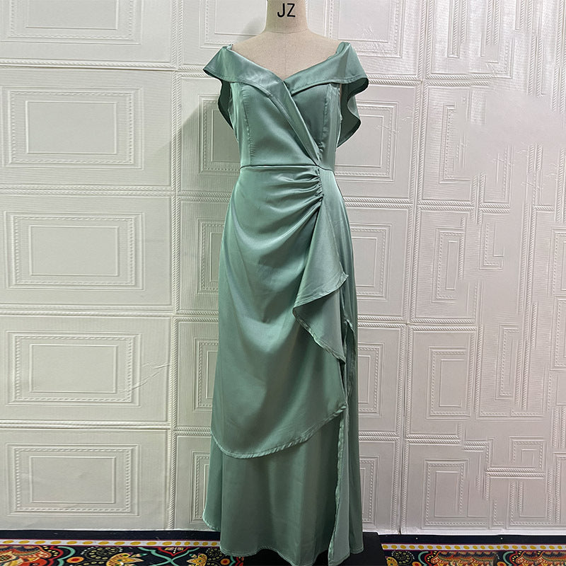 Neckholder Maxi-Kleid mit Rückenausschnitt – Bild 7 | LuxeStyle