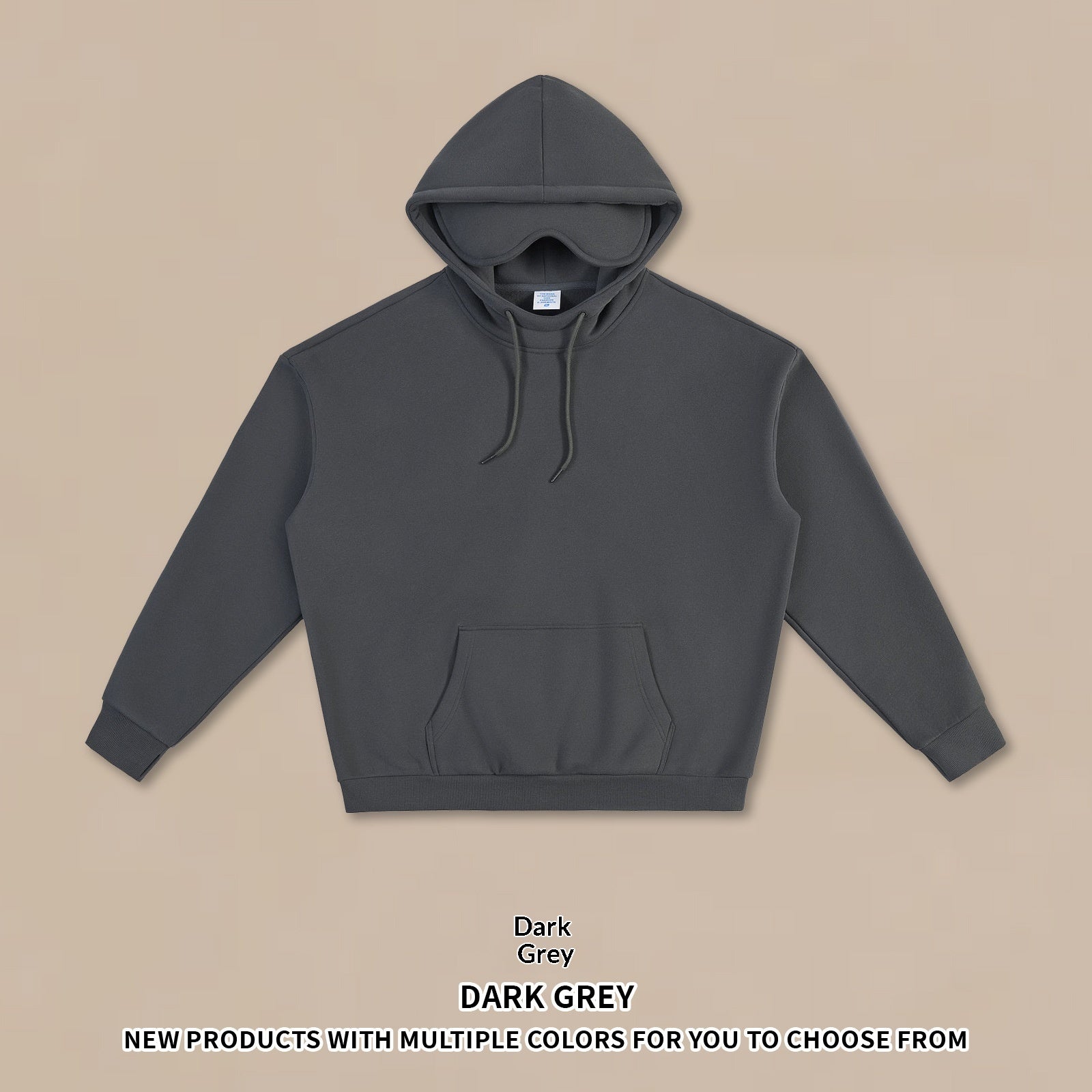 Hoodie mit Augenmaske und Fleece-Futter