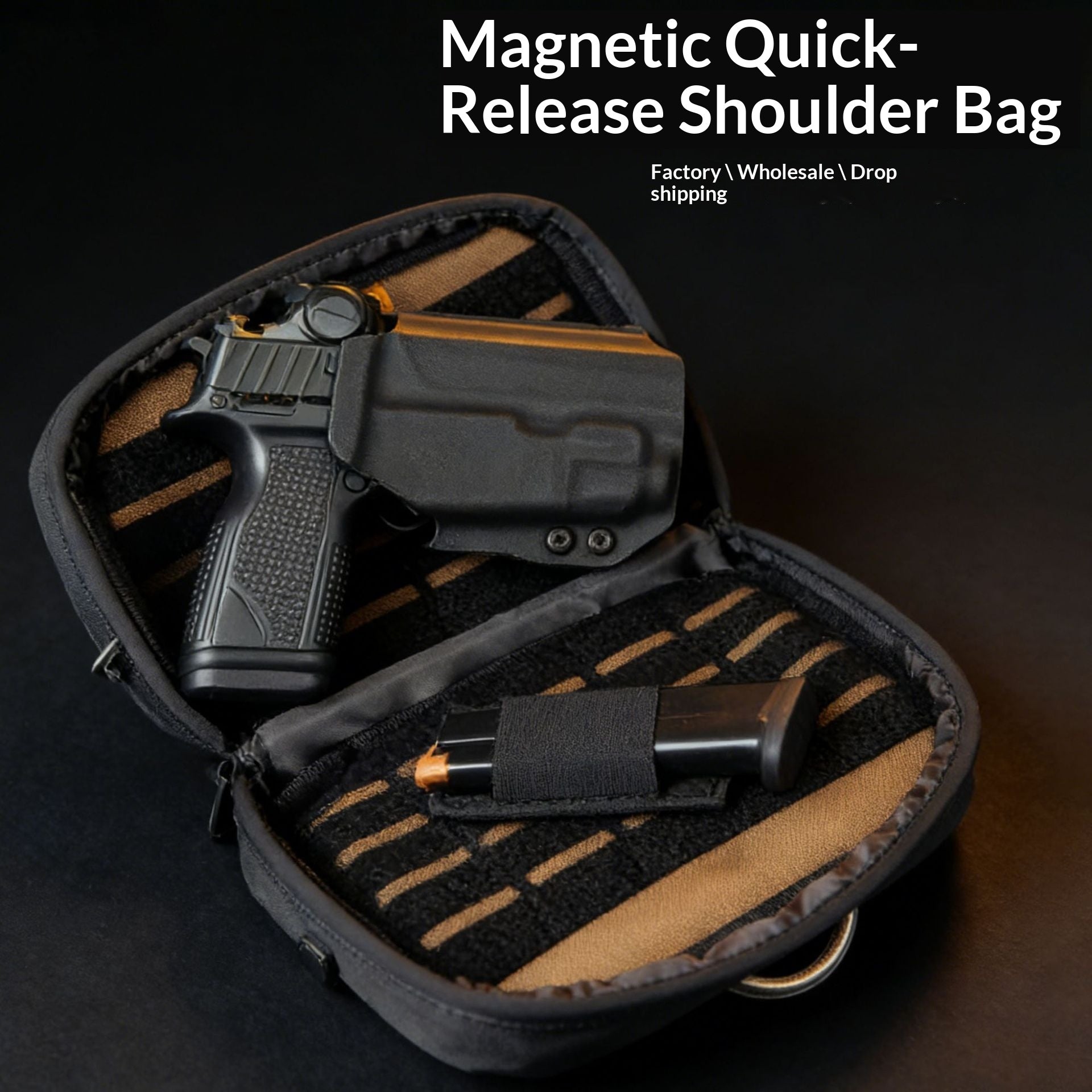 Männer-Tasche mit Schnellverschluss