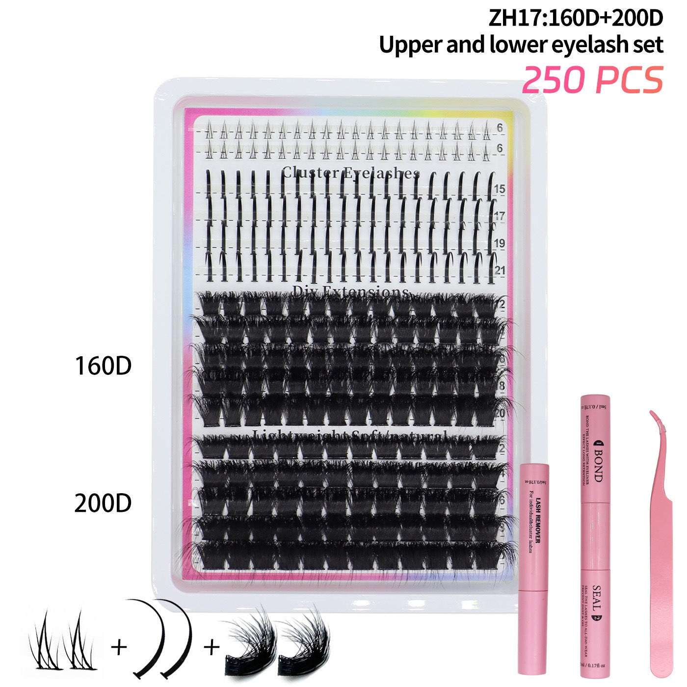 Wunderschöne, dichte falsche Wimpern