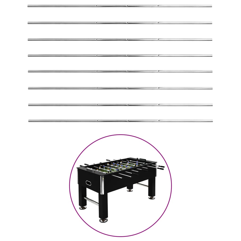 Tischfussballstangen-Set, 8 Stück, 15.9 mm