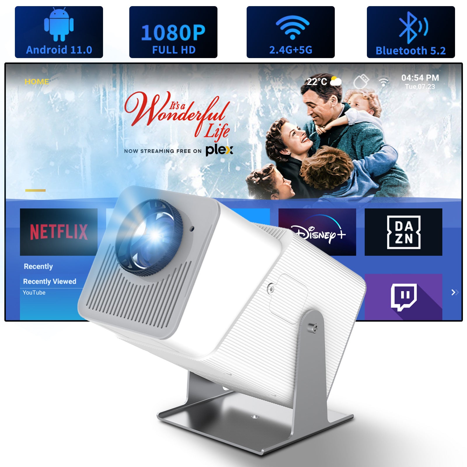 Mini-Beamer «CineHome» · WLAN HD-Projektor