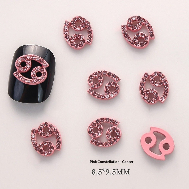 12 Sternzeichen Nagel-Deko Set (10 Stk.)