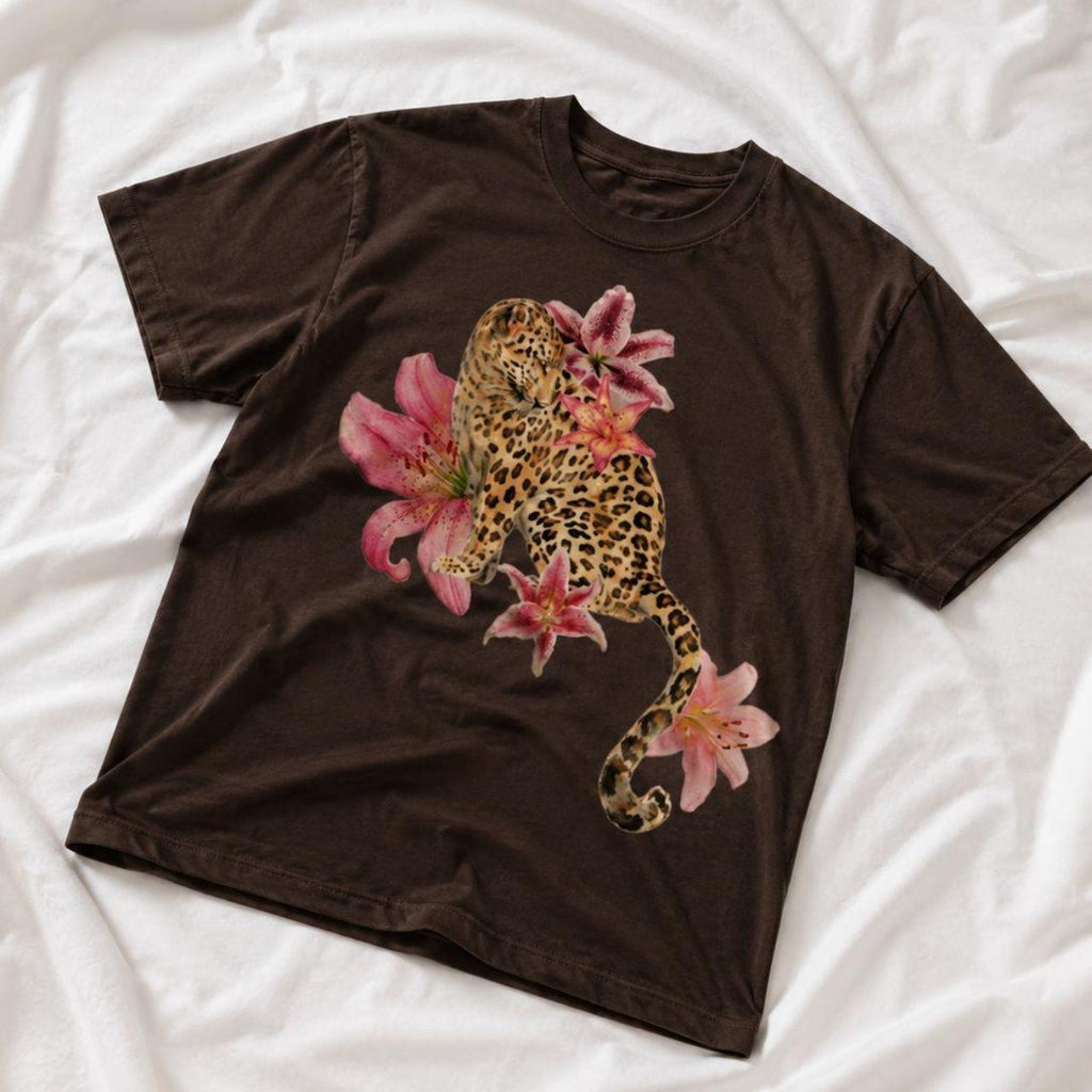 Tiger-Druck T-Shirt