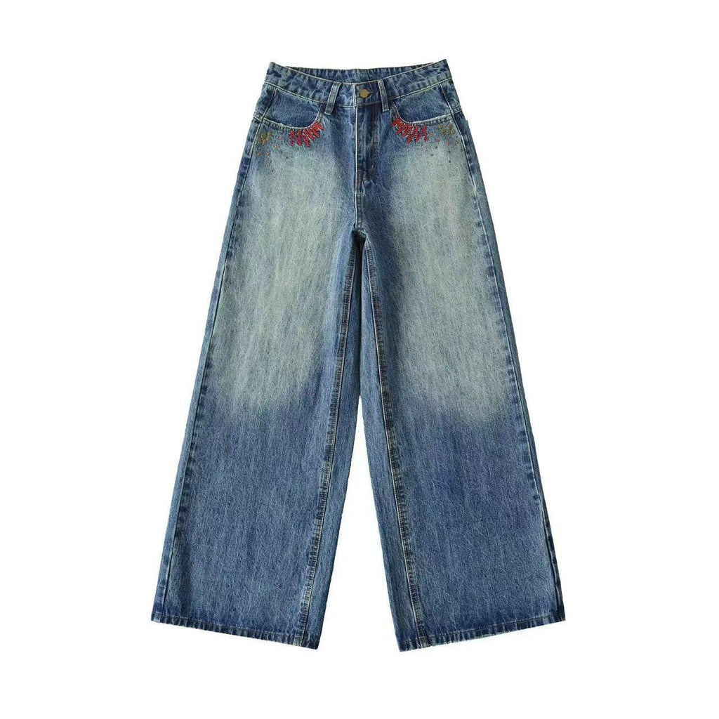 Retro Jeans mit hoher Taille