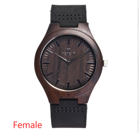 Ebenholz Quarzuhr | LuxeStyle