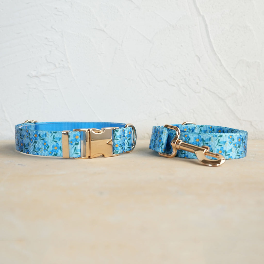 Hundehalsband- und Leinen-Set mit Blumenmuster – Bild 4 | LuxeStyle
