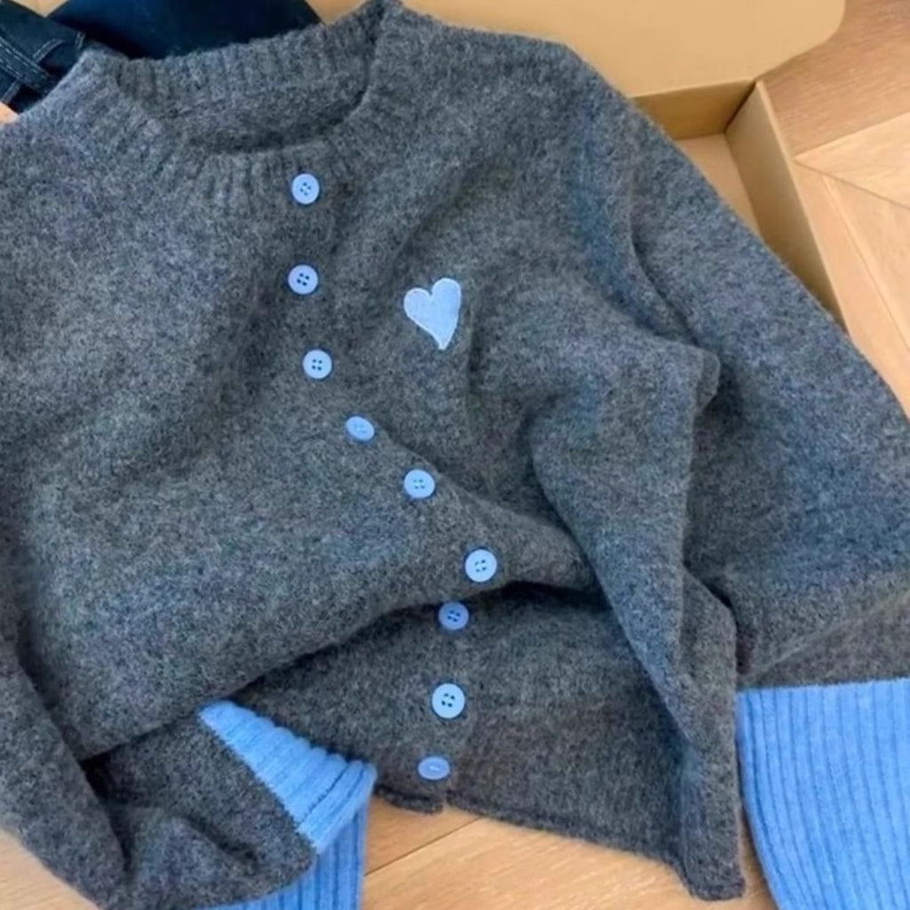 Trendiger Premium-Strickcardigan mit Farbblock – Bild 3 | LuxeStyle