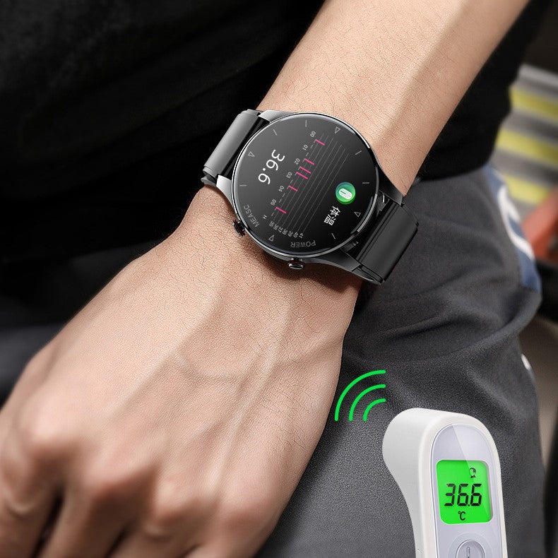Sport‑Smartwatch mit Temperatur‑ und Pulsmessung – Bild 3 | LuxeStyle