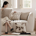 Vielseitiges Jacquard Zierkissen mit Geometrie-Muster