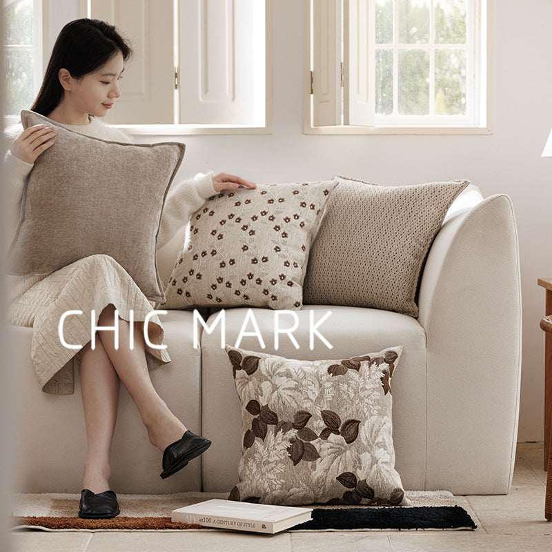 Vielseitiges Jacquard Zierkissen mit Geometrie-Muster