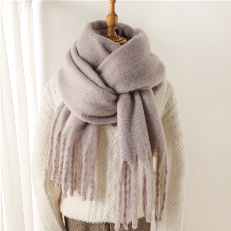Winterthermal-Schal mit langen Pompons – Bild 16 | LuxeStyle