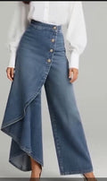 Einfarbige Denim Jeans
