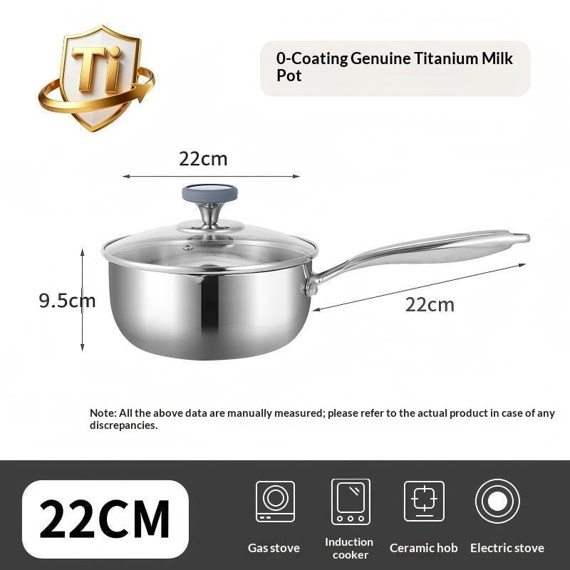 Titan-Milchtopf mit Hammerschlag-Textur – Bild 5 | LuxeStyle
