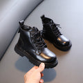 Kinder Leder Worker-Boots mit Schnürung – Bild 6 | LuxeStyle