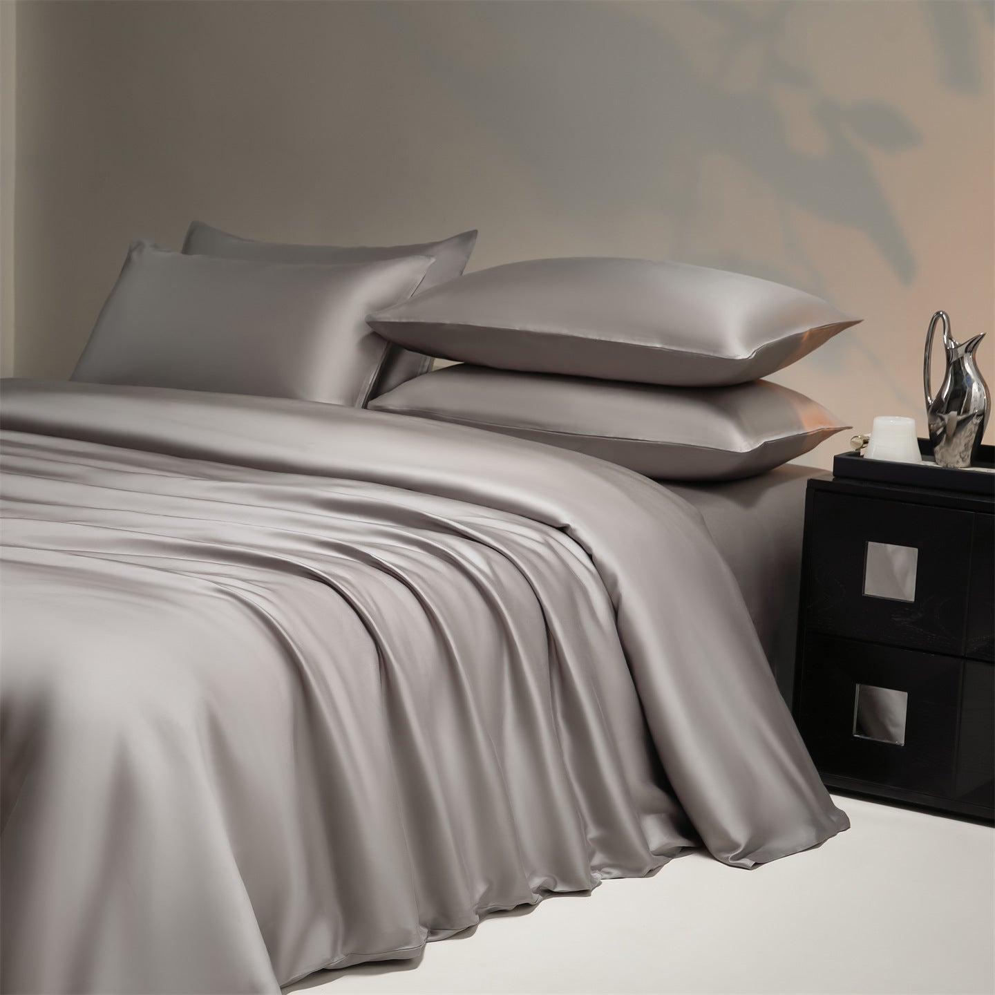 Tencel Satin-Bettwäsche-Set, 4-teilig