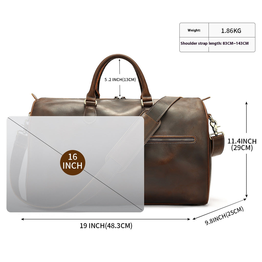 Reise-Tasche aus Originalleder – grosse Kapazität – Bild 9 | LuxeStyle