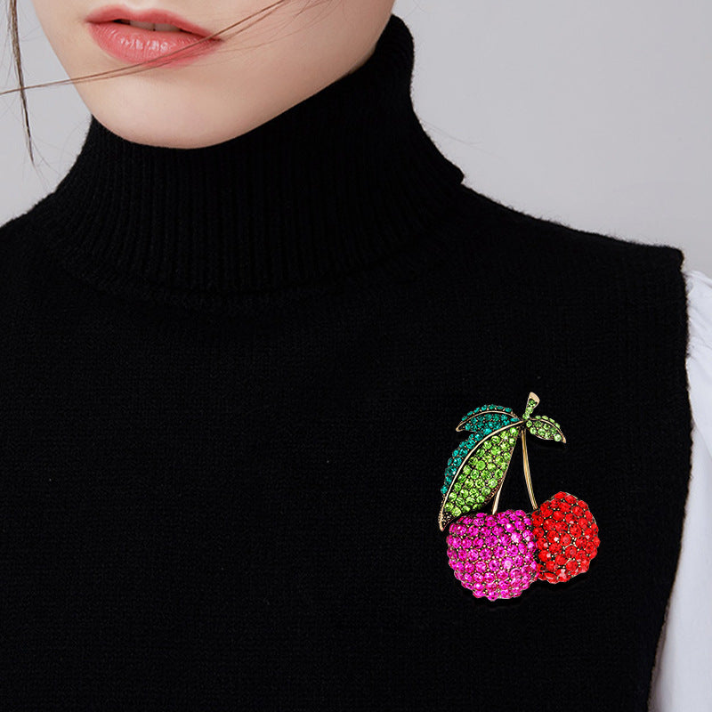 Kirsch-Brosche | LuxeStyle