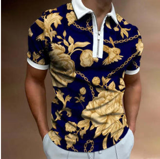 Polo-Shirt gestreift mit Reverskragen