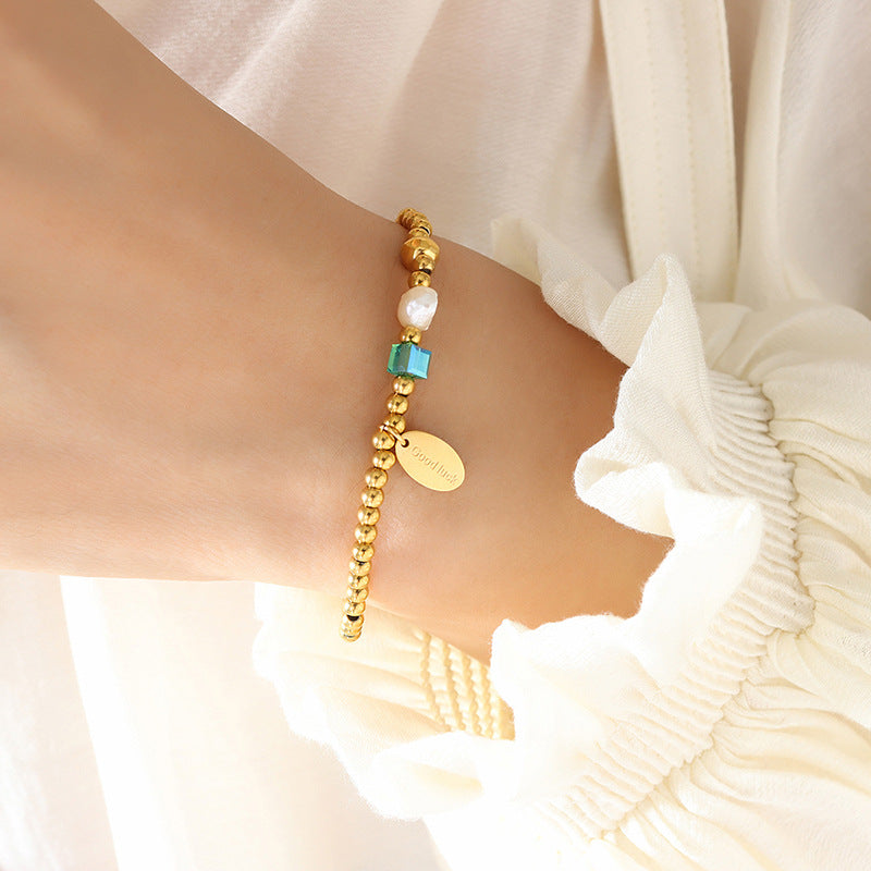 Armband Süsswasserperlen Patchwork – Bild 2 | LuxeStyle