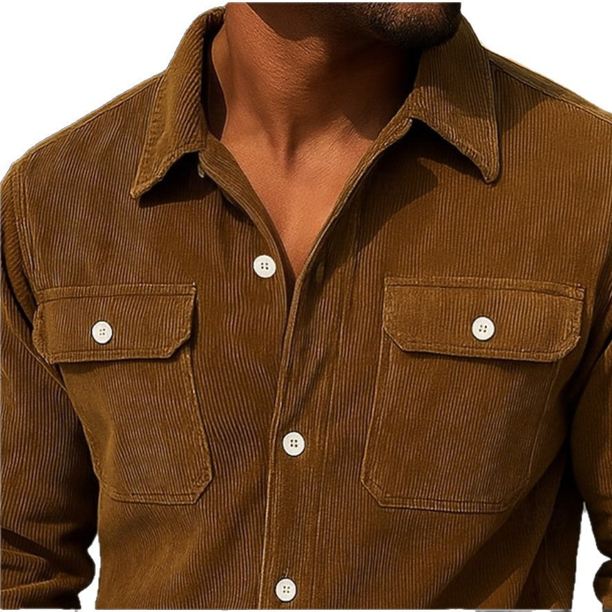 Corduroy Hemd-Jacke für Herren – Bild 1 | LuxeStyle