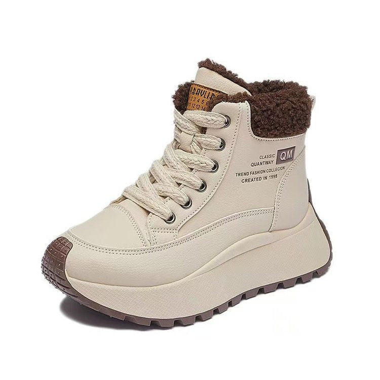 Winter High-Top Sneaker mit Keilabsatz