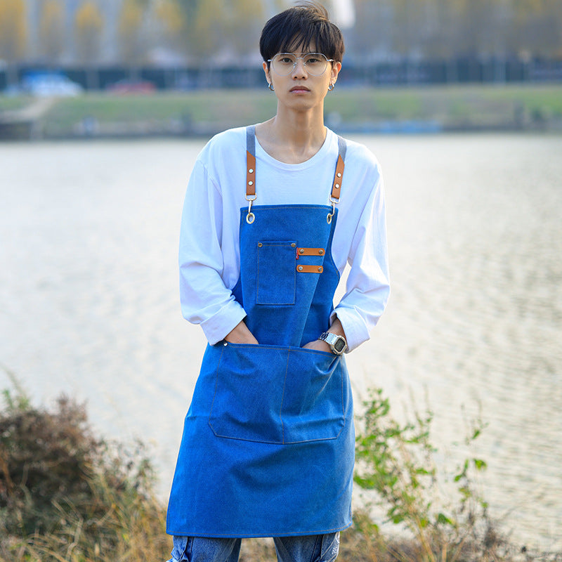 Denim Schürze für Küche und Gastronomie