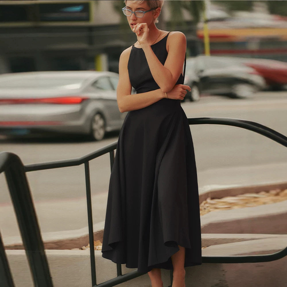 Trägerloses A-Linien Maxikleid mit Schnürung | LuxeStyle
