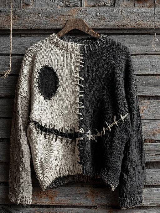 Langes Damen Sweatshirt mit 3D-Effekt