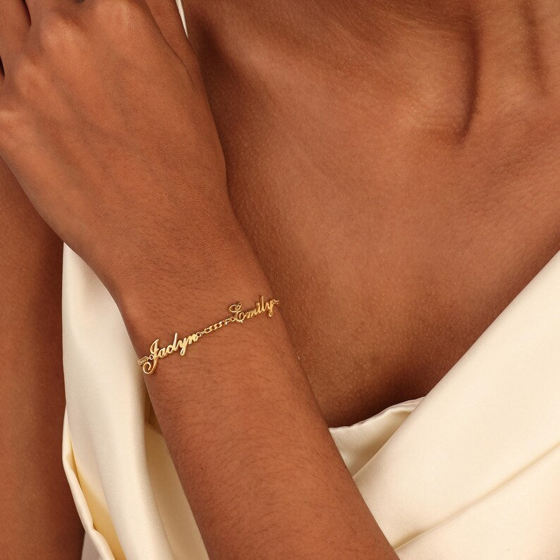 Edelstahl-Armband mit Buchstaben – Bild 4 | LuxeStyle