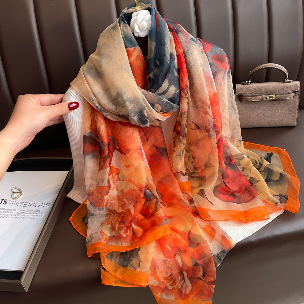 Seidenschal mit Druck und UV-Schutz – Bild 18 | LuxeStyle