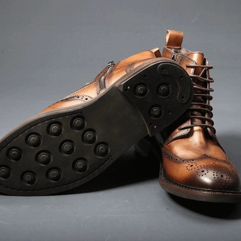 Robuste Leder-Boots für Herren