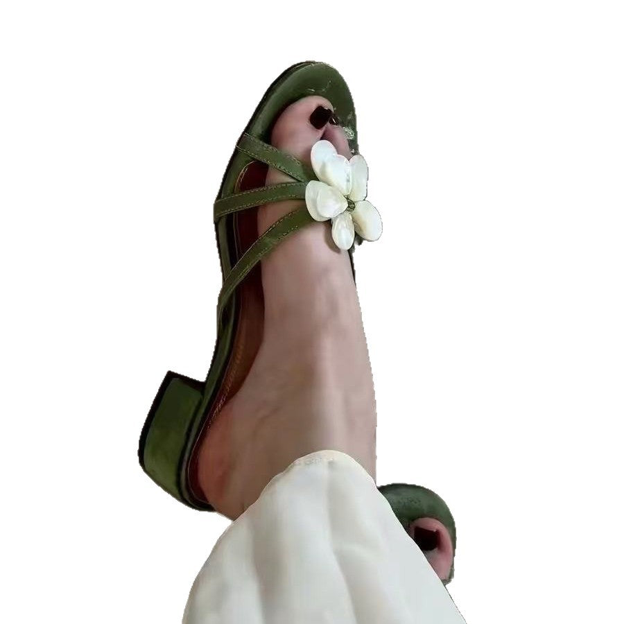 Florale Riemchen-Sandalen mit Quadratzehen – Bild 3 | LuxeStyle
