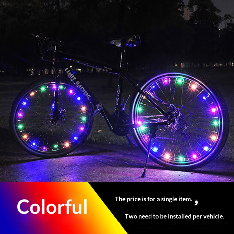 Farbige LED-Speichenlichter für Mountainbikes