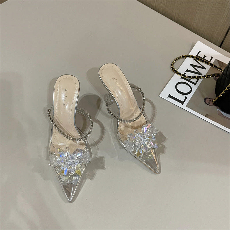 Transparente Baotou-Schuhe mit Strass-Schnalle – Bild 3 | LuxeStyle