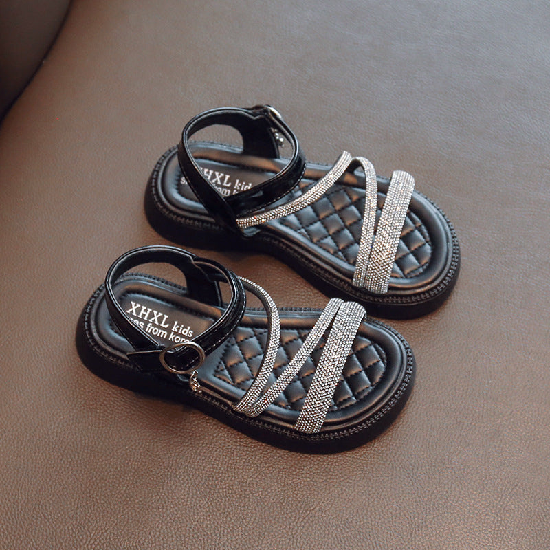 Kinder Prinzessinnen-Slipper mit Strass