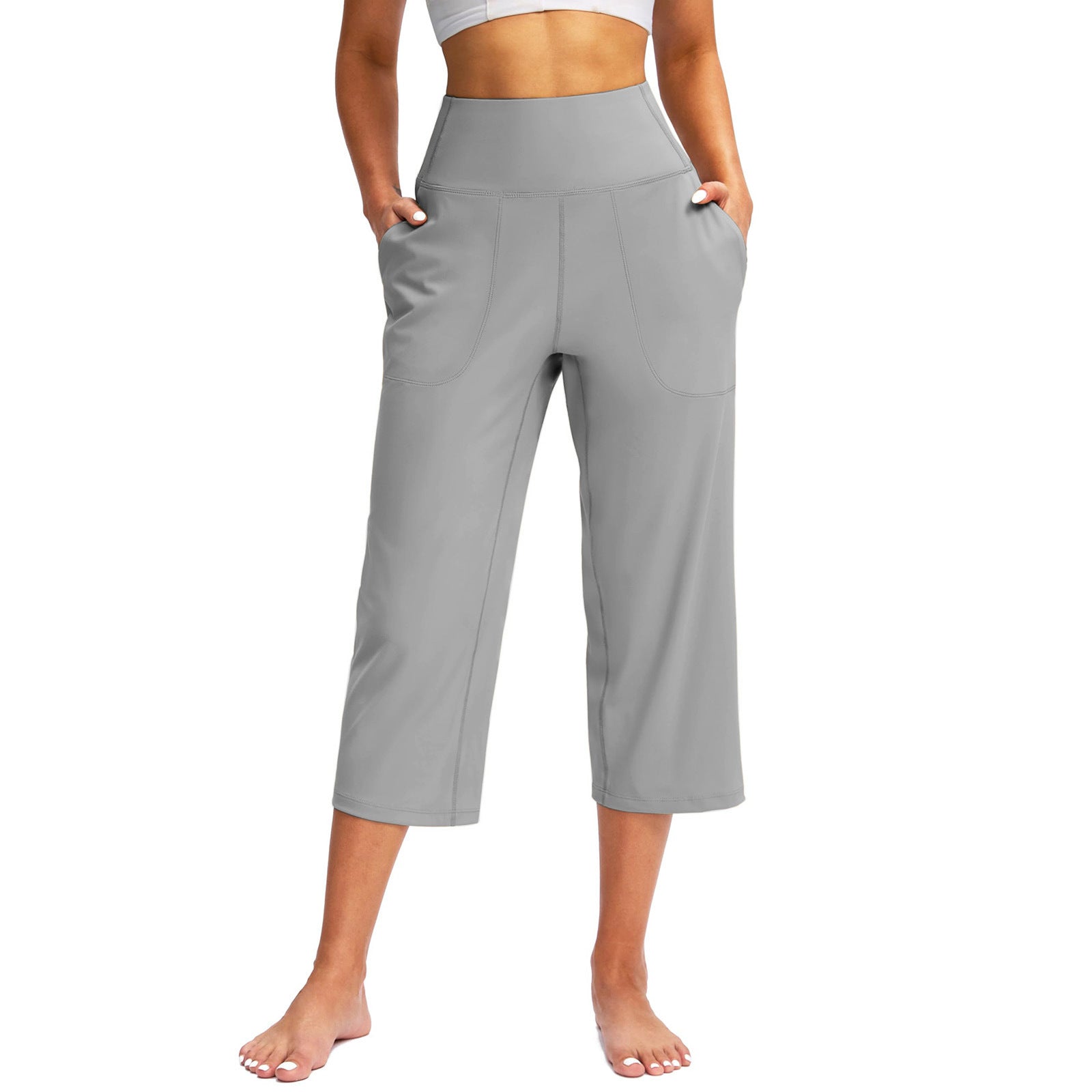 High-Waist Athletic Wide-Leg Hose