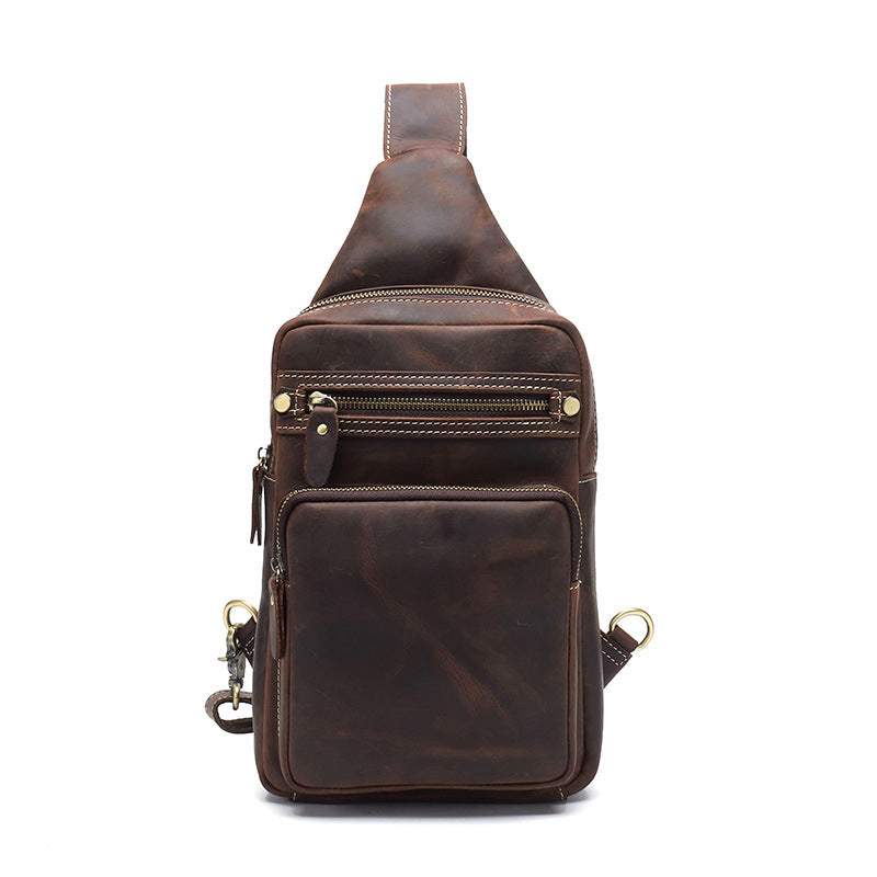 Vintage Herren-Umhängetasche aus Leder – Bild 5 | LuxeStyle