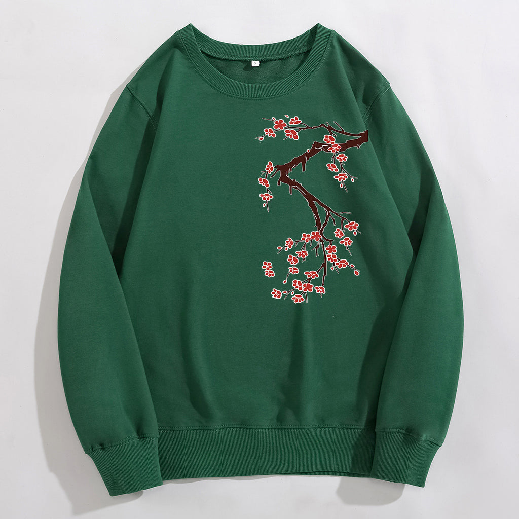 Sweatshirt Kirschblüten-Muster