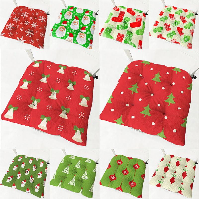 Stuhlkissen aus Baumwoll-Leinen-Mix mit Weihnachtsmotiv – Bild 6 | LuxeStyle