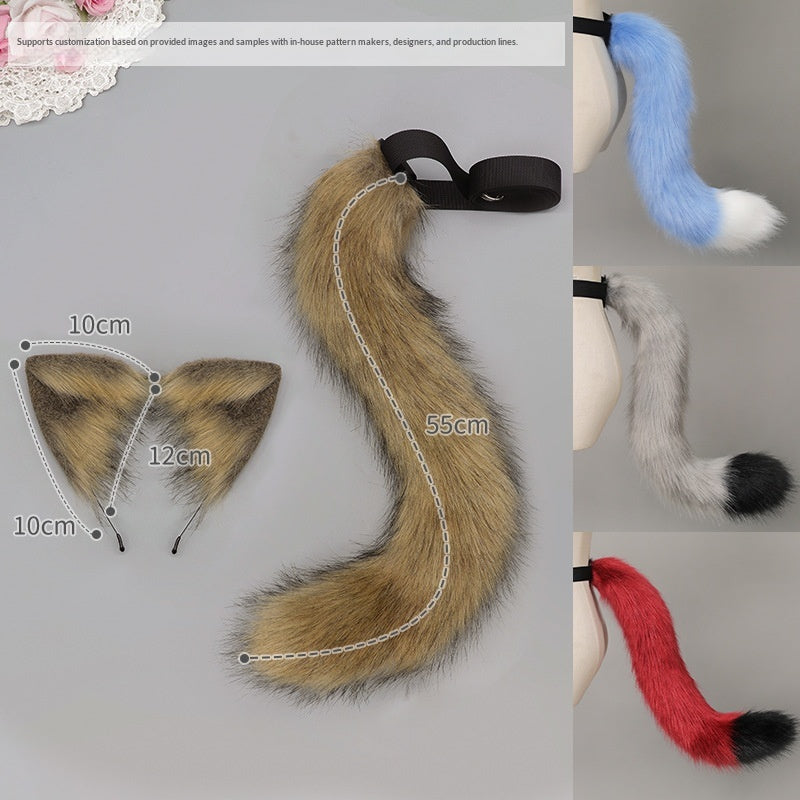 DIY Katzenohren-Haarreif und Katzenschwanz-Set
