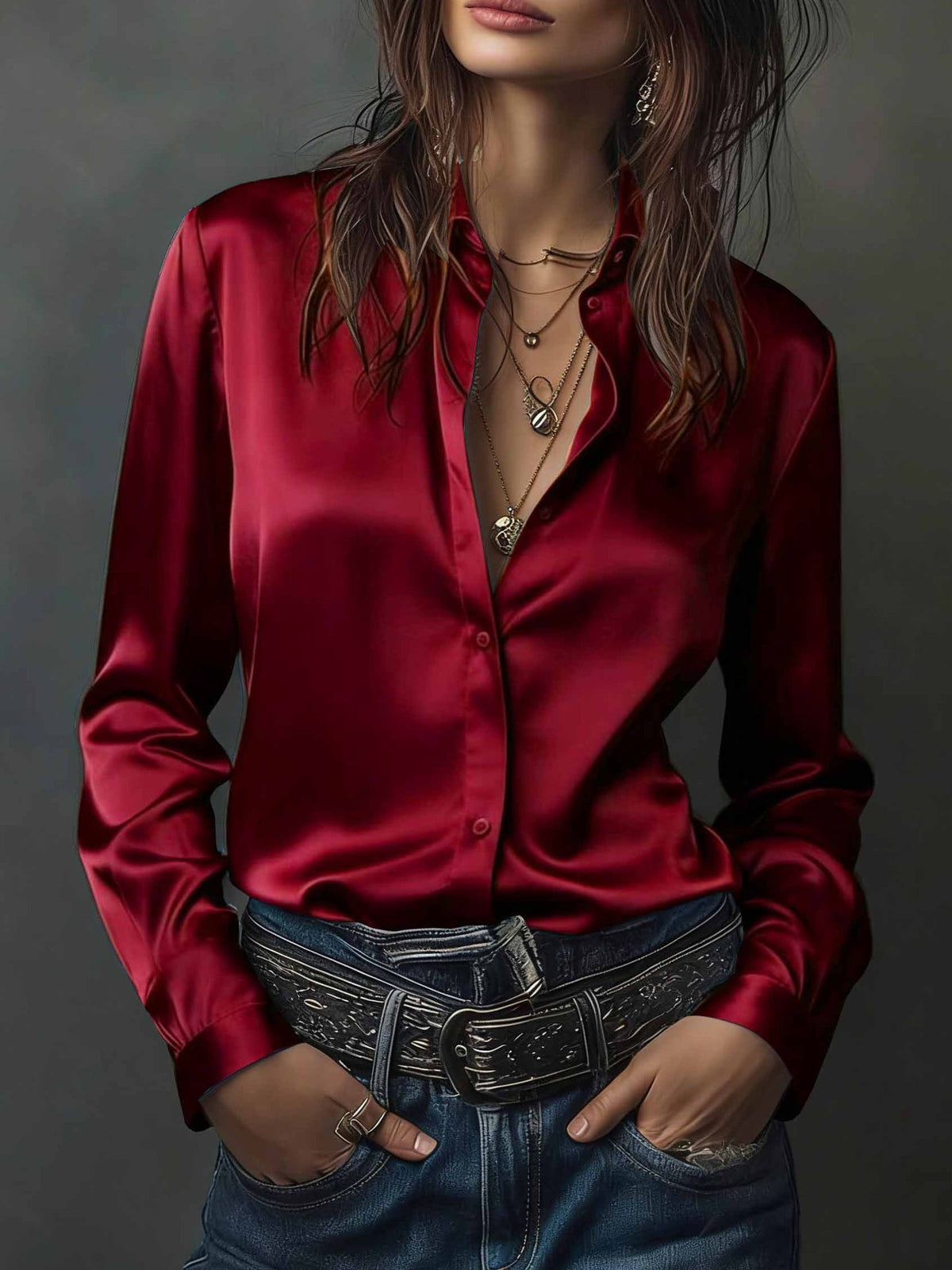 Elegantes Satinhemd im Western-Stil – Bild 18 | LuxeStyle