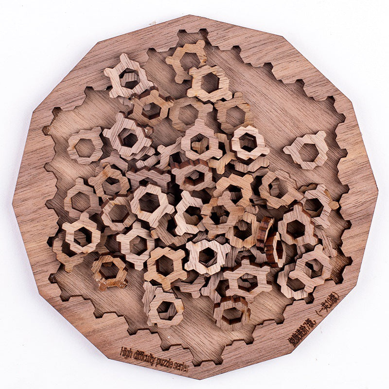 Holzpuzzle Dinosaurier Escher-Würfel – Bild 3 | LuxeStyle