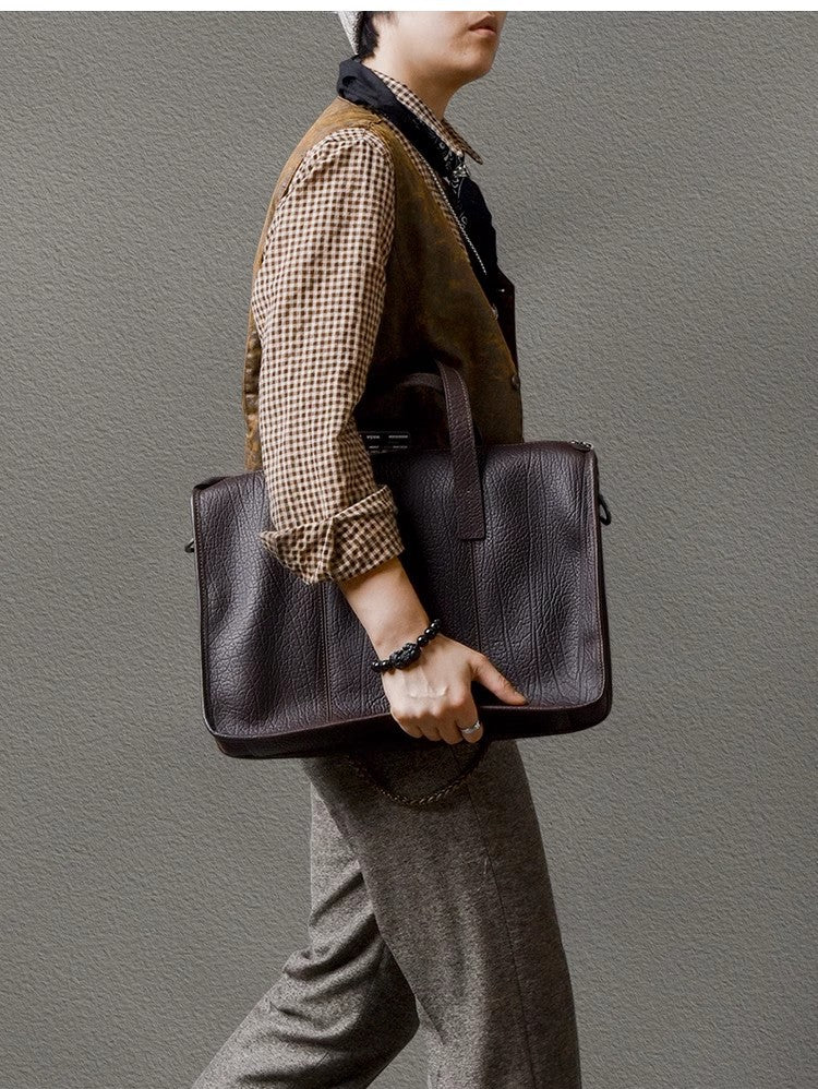 Schwarzes Leder-Taschen – Bild 4 | LuxeStyle