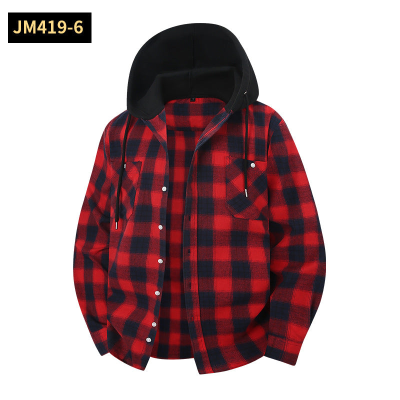 Hoodie mit Plaid-Muster – Bild 9 | LuxeStyle
