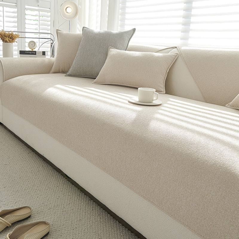 Sofa Kissenhülle aus Chenille, rutschfest – Ansicht 4