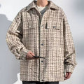 Lässige Oversized-Jacke mit Revers für Herren