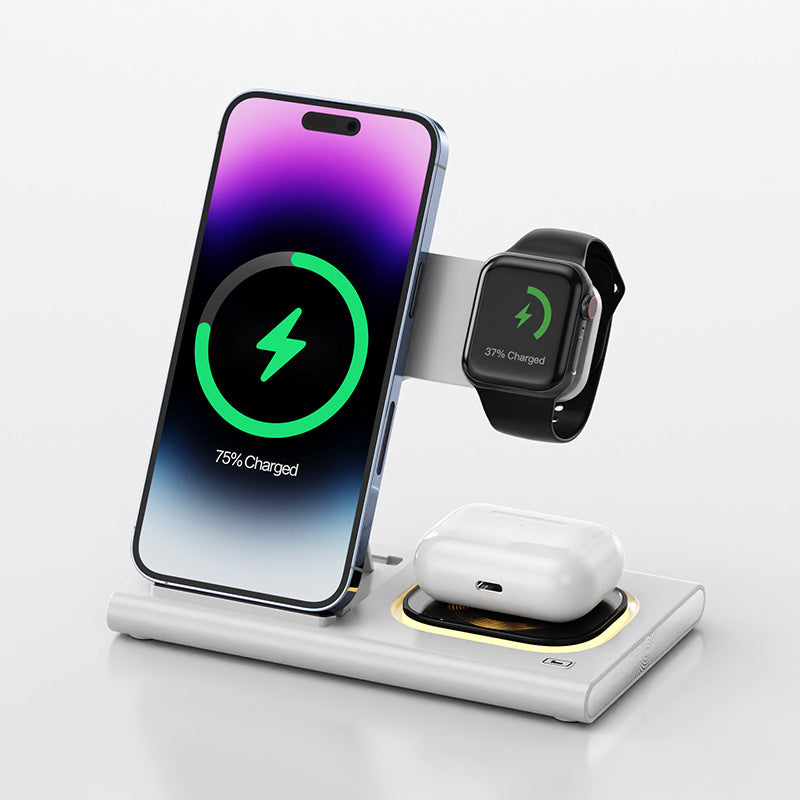 3-in-1 Wireless Charger mit Nachtlicht