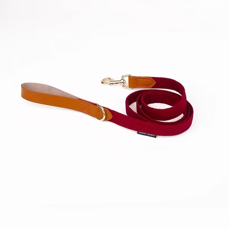 Lederhalsband mit Schleife und Leine – Bild 9 | LuxeStyle
