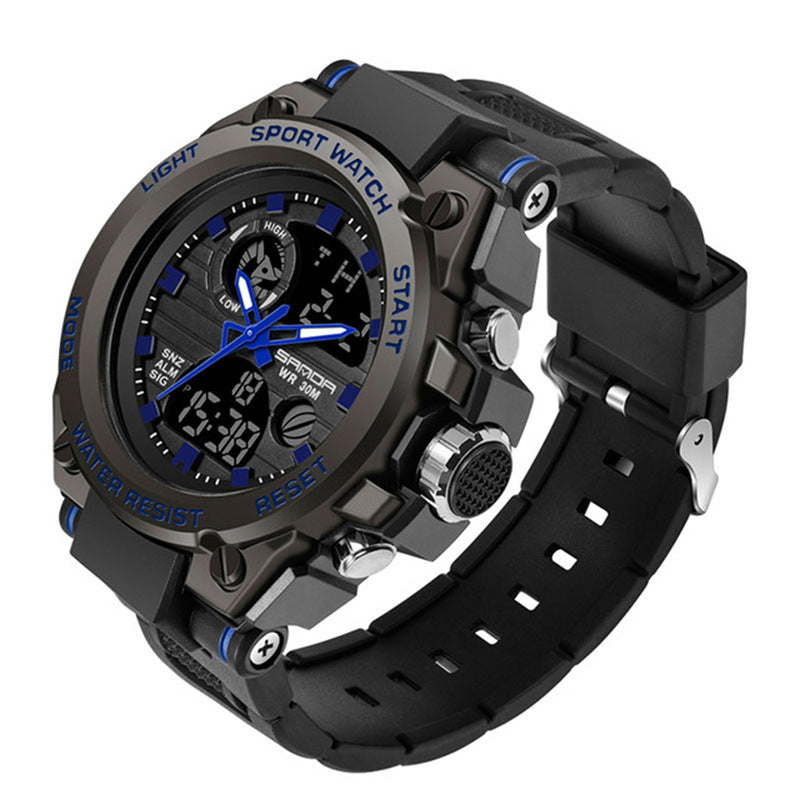 Sportliche Dual-Display Quarzuhr für Herren – Bild 5 | LuxeStyle